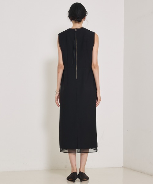 qualite（カリテ）の「【品よく決まる一着】TWツイルワンピース/秋服/冬服/オケージョン（ワンピース・レディース・ブラック・36/38）」の5枚目の写真