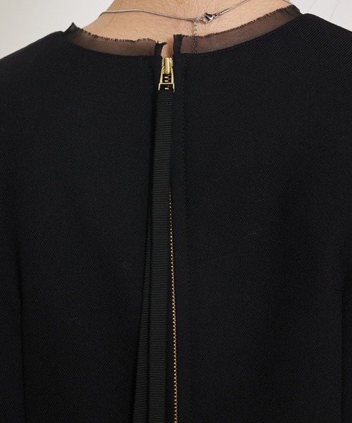 qualite（カリテ）の「【品よく決まる一着】TWツイルワンピース/秋服/冬服/オケージョン（ワンピース・レディース・ブラック・36/38）」の4枚目の写真