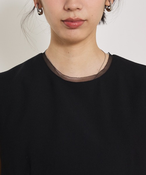 qualite（カリテ）の「【品よく決まる一着】TWツイルワンピース/秋服/冬服/オケージョン（ワンピース・レディース・ブラック・36/38）」の3枚目の写真