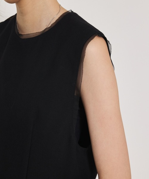 qualite（カリテ）の「【品よく決まる一着】TWツイルワンピース/秋服/冬服/オケージョン（ワンピース・レディース・ブラック・36/38）」の2枚目の写真