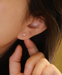 【blatto 925silver】シルバー925 クローバーモチーフ ジルコニア ピアス esm-pierce-7-12【RBTS】