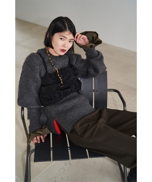 セール】SPIRAL SHIRRING BUSTIER（その他トップス）｜OMMO（オーエム