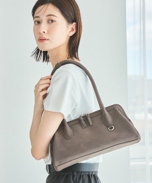 LAKOLE(ラコレ)の「ガマグチ風横長ハンドバッグ / 593073(ハンドバッグ・レディース・ブラック/ブラウン系その他・FREE)」の2枚目の写真