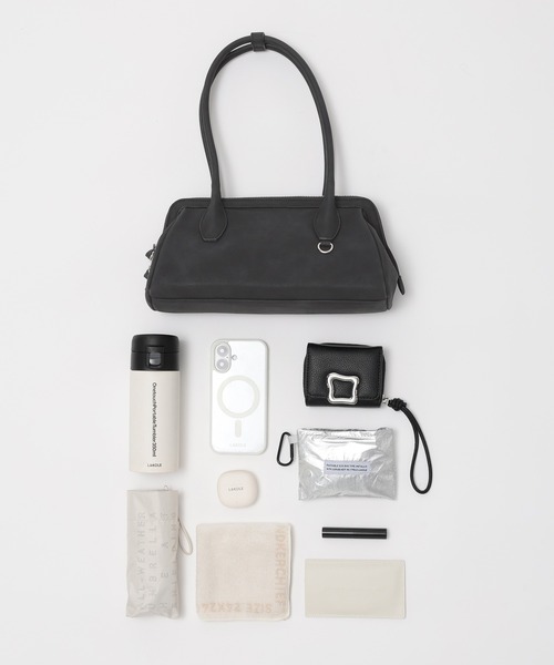 LAKOLE（ラコレ）の「ガマグチ風横長ハンドバッグ / 593073（ハンドバッグ・レディース・ブラック/ブラウン系その他・FREE）」の21枚目の写真