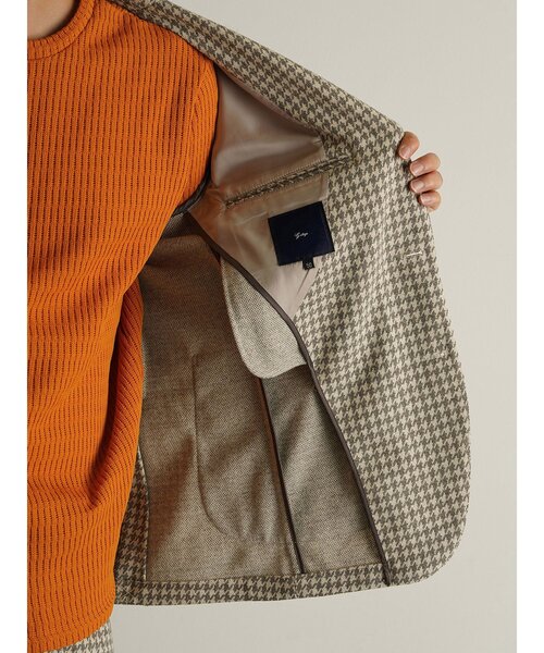 g-stage（ジーステージ）の「【G-STAGE】 ウールジャージ２Bジャケット（テーラードジャケット・メンズ・ライトベージュ・48/46）」の3枚目の写真