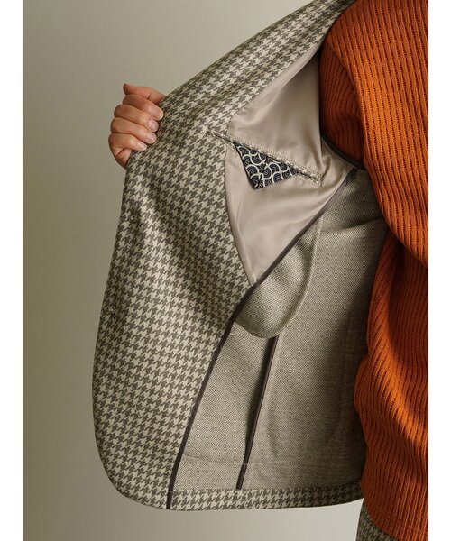 g-stage（ジーステージ）の「【G-STAGE】 ウールジャージ２Bジャケット（テーラードジャケット・メンズ・ライトベージュ・48/46）」の4枚目の写真