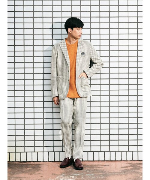 g-stage（ジーステージ）の「【G-STAGE】 ウールジャージ２Bジャケット（テーラードジャケット・メンズ・ライトベージュ・48/46）」の2枚目の写真