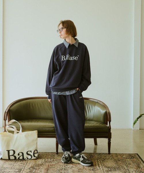 BROKEN BASE(ブロークンベース)の「B.Base Logo Sweatpants / B.Baseロゴスウェットパンツ(スウェットパンツ・メンズ・ネイビー/ブラック/グレー/ホワイト・SMALL/MEDIUM/LARGE)」の12枚目の写真