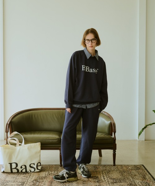 BROKEN BASE(ブロークンベース)の「B.Base Logo Sweatpants / B.Baseロゴスウェットパンツ(スウェットパンツ・メンズ・ネイビー/ブラック/グレー/ホワイト・SMALL/MEDIUM/LARGE)」の13枚目の写真