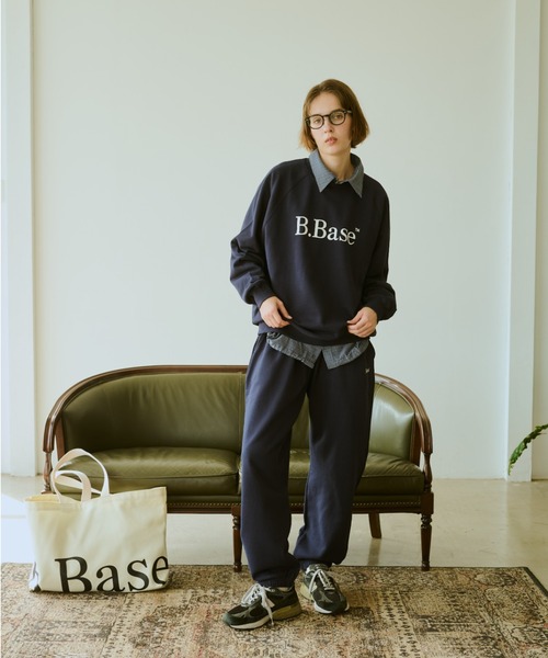 BROKEN BASE(ブロークンベース)の「B.Base Logo Sweatpants / B.Baseロゴスウェットパンツ(スウェットパンツ・メンズ・ネイビー/ブラック/グレー/ホワイト・SMALL/MEDIUM/LARGE)」の14枚目の写真