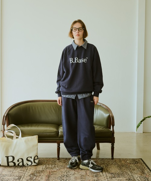 BROKEN BASE(ブロークンベース)の「B.Base Logo Sweatpants / B.Baseロゴスウェットパンツ(スウェットパンツ・メンズ・ネイビー/ブラック/グレー/ホワイト・SMALL/MEDIUM/LARGE)」の16枚目の写真