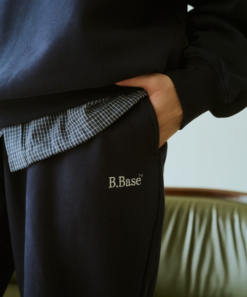 BROKEN BASE(ブロークンベース)の「B.Base Logo Sweatpants / B.Baseロゴスウェットパンツ(スウェットパンツ・メンズ・ネイビー/ブラック/グレー/ホワイト・SMALL/MEDIUM/LARGE)」の6枚目の写真
