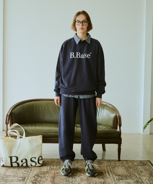 BROKEN BASE(ブロークンベース)の「B.Base Logo Sweatpants / B.Baseロゴスウェットパンツ(スウェットパンツ・メンズ・ネイビー/ブラック/グレー/ホワイト・SMALL/MEDIUM/LARGE)」の9枚目の写真