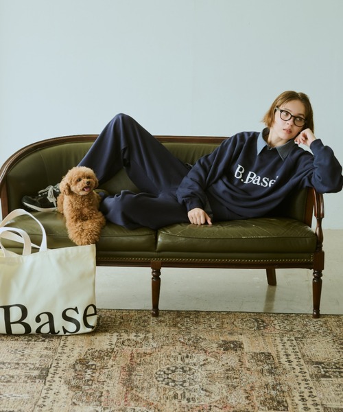 BROKEN BASE(ブロークンベース)の「B.Base Logo Sweatpants / B.Baseロゴスウェットパンツ(スウェットパンツ・メンズ・ネイビー/ブラック/グレー/ホワイト・SMALL/MEDIUM/LARGE)」の17枚目の写真