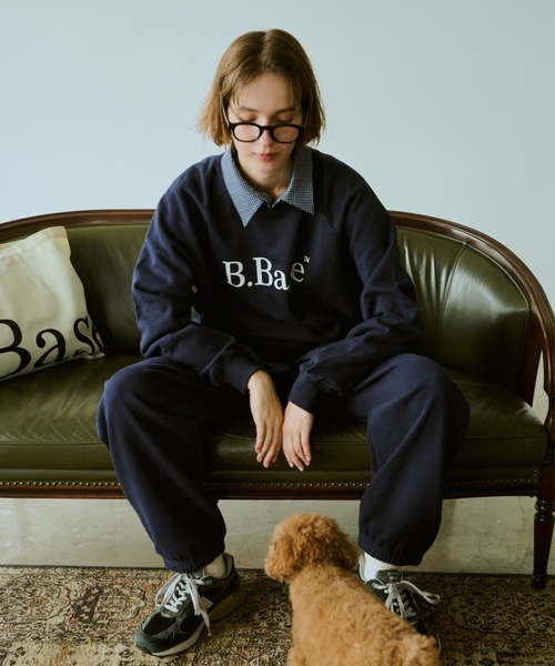 BROKEN BASE(ブロークンベース)の「B.Base Logo Sweatpants / B.Baseロゴスウェットパンツ(スウェットパンツ・メンズ・ネイビー/ブラック/グレー/ホワイト・SMALL/MEDIUM/LARGE)」の19枚目の写真