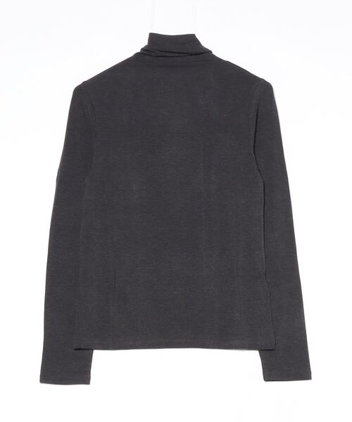 Banana Republic(バナナリパブリック)の「リュクス ウールブレンド タートルネックTシャツ(Tシャツ/カットソー・レディース・チャコールグレー/オレンジ/ブラウン/ブラック/アイボリー/ネイビー・M/S/XS/L)」の12枚目の写真
