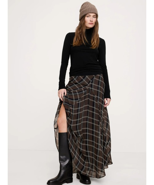 Banana Republic(バナナリパブリック)の「リュクス ウールブレンド タートルネックTシャツ(Tシャツ/カットソー・レディース・チャコールグレー/オレンジ/ブラウン/ブラック/アイボリー/ネイビー・M/S/XS/L)」の15枚目の写真