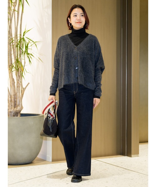 Banana Republic(バナナリパブリック)の「リュクス ウールブレンド タートルネックTシャツ(Tシャツ/カットソー・レディース・チャコールグレー/オレンジ/ブラウン/ブラック/アイボリー/ネイビー・M/S/XS/L)」の16枚目の写真