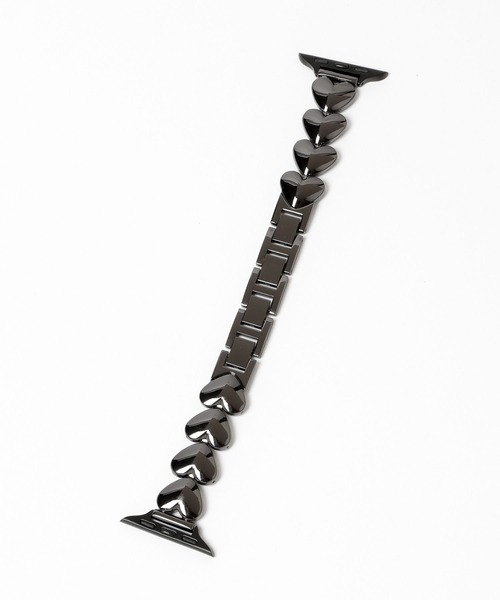 Me%（ミィパーセント）の「【ステンレス】AppleWatch miniハートバンド　605859（デジタル腕時計・レディース・シルバー/ブラック・MEDIUM）」の9枚目の写真