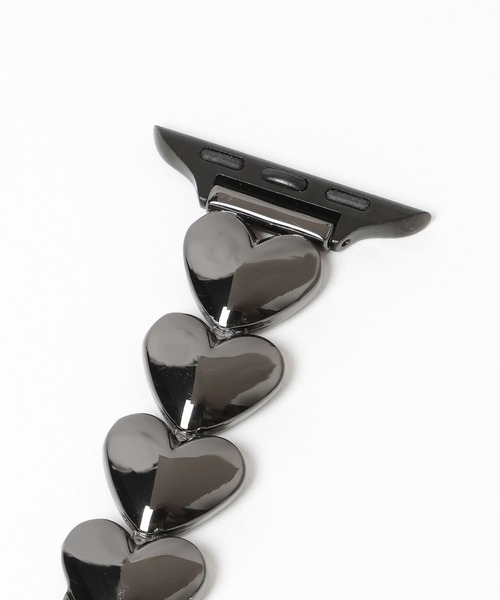 Me%（ミィパーセント）の「【ステンレス】AppleWatch miniハートバンド　605859（デジタル腕時計・レディース・シルバー/ブラック・MEDIUM）」の14枚目の写真