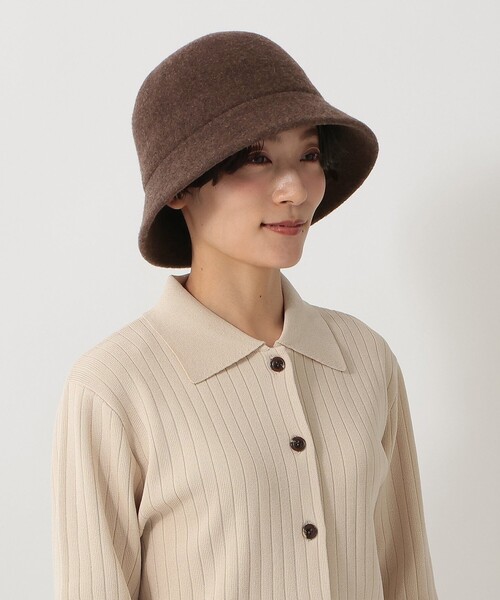 Afternoon Tea（アフタヌーンティー）の「バスクバケットハット（ハット・レディース・ベージュ/ブラウン/ブルー・ONE SIZE）」の6枚目の写真