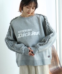 Dickies(ディッキーズ)の【GENUINE DICKIES/ジェニュインディッキーズ】裏起毛 フリルスリーブ 刺繍ロゴ スウェット トレーナー(スウェット)
