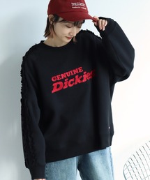 Dickies(ディッキーズ)の【GENUINE DICKIES/ジェニュインディッキーズ】裏起毛 フリルスリーブ 刺繍ロゴ スウェット トレーナー(スウェット)