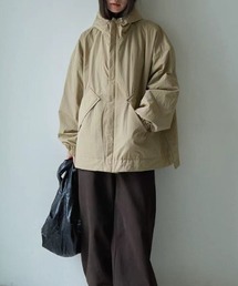 COCOMOMO（ココモモ）の「オーバーサイズ中綿ブルゾン ドロスト フード付き ブルゾン オーバーサイズ アウター（ブルゾン）」