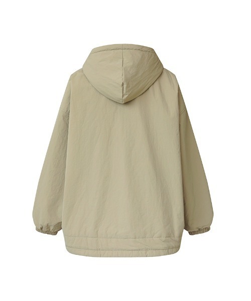 セール】オーバーサイズ中綿ブルゾン ドロスト フード付き