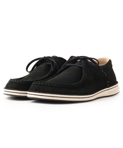 BIRKENSTOCK(ビルケンシュトック)の「BIRKENSTOCK PASADENA LEVE BLACK / ビルケンシュトック パサデナ スウェード ブラック(モカシン/デッキシューズ・メンズ・ブラック・28.5cm/28.0cm/27.0cm/26.5cm/26.0cm)」の2枚目の写真