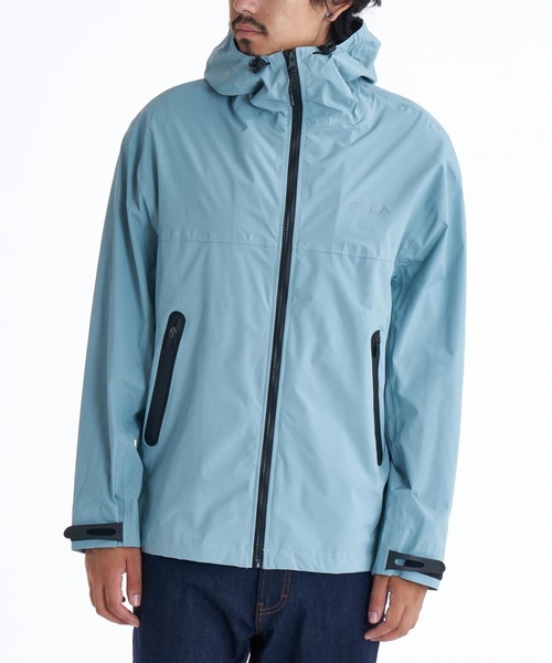 RVCA(ルーカ)の「RVCA メンズ 3LYERD JKT ジャケット 【2025年秋冬モデル】 @autumn/ルーカ撥水ナイロンマウンテンジャケット(マウンテンパーカー・メンズ・ブラック/ライトブルー/ブルー系その他・SMALL/MEDIUM/LARGE/X-LARGE)」の1枚目の写真