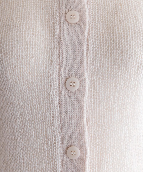 EN NEUME(エンノイム)の「Sheer Mohair Polo Knit(ニット/セーター・レディース・チャコール/ブラウン/アイボリー・FREE)」の22枚目の写真