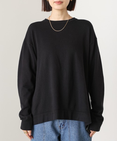 Bou Jeloud（ブージュルード）の「バックチュールニット（ニット/セーター・レディース・A/グレー/ブラック・FREE）」の11枚目の写真