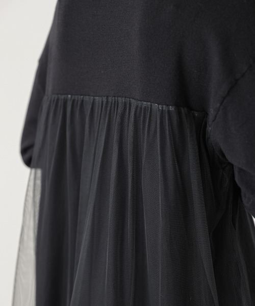 Bou Jeloud（ブージュルード）の「バックチュールニット（ニット/セーター・レディース・A/グレー/ブラック・FREE）」の12枚目の写真