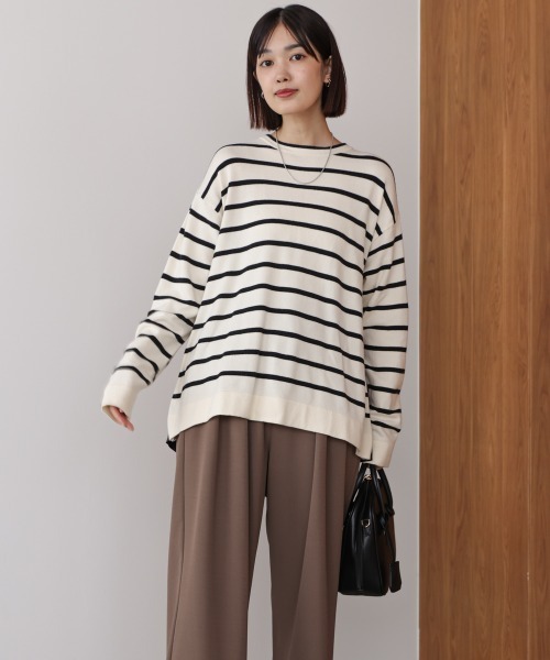 Bou Jeloud（ブージュルード）の「バックチュールニット（ニット/セーター・レディース・A/グレー/ブラック・FREE）」の16枚目の写真