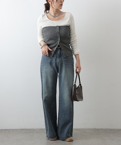 COLONY 2139（コロニートゥーワンスリーナイン）の「ニットビスチェ（その他トップス・レディース・ブラック/グレー/ベージュ・FREE）」の20枚目の写真