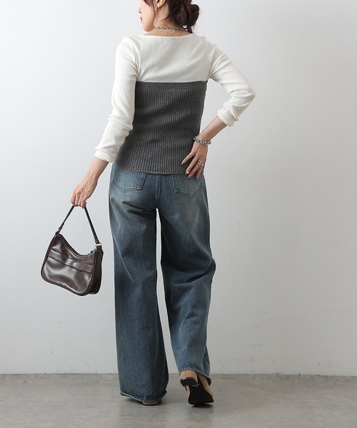 COLONY 2139（コロニートゥーワンスリーナイン）の「ニットビスチェ（その他トップス・レディース・ブラック/グレー/ベージュ・FREE）」の22枚目の写真