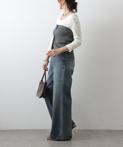 COLONY 2139（コロニートゥーワンスリーナイン）の「ニットビスチェ（その他トップス・レディース・ブラック/グレー/ベージュ・FREE）」の21枚目の写真