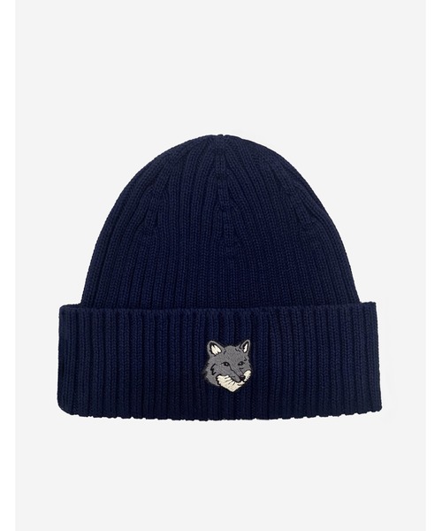 Maison Kitsune（メゾンキツネ）の「FOX HEAD PATCH RIBBED HAT