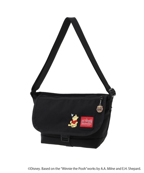 NYLON MESSENGER BAG JR SLIM FZP 500D CORDURA 25 / POOH