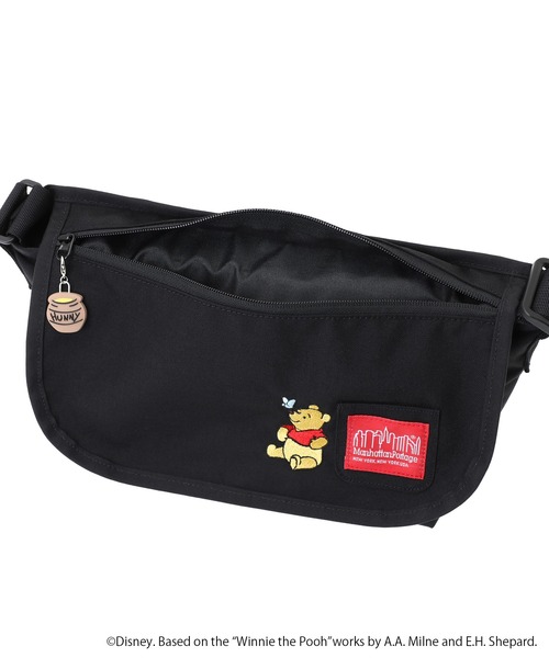 NYLON MESSENGER BAG JR SLIM FZP 500D CORDURA 25 / POOH