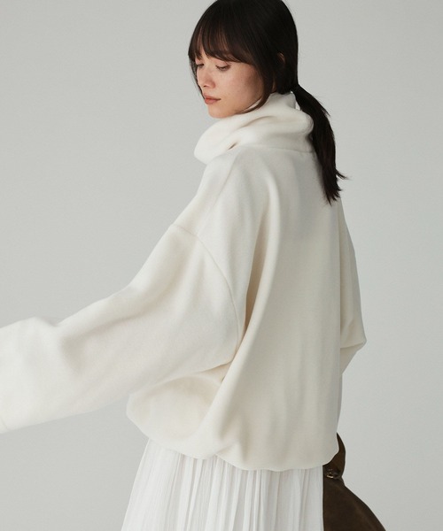 BABYLONE(バビロン)の「フリースタートルプルオーバー(その他トップス・レディース・チャコール/ホワイト/ベージュ・フリー)」の7枚目の写真