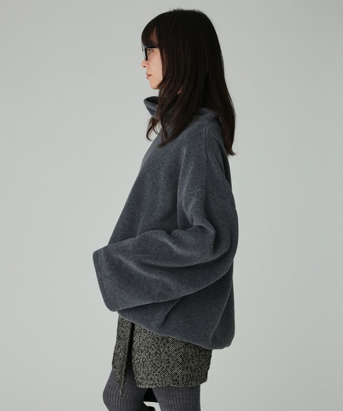 BABYLONE(バビロン)の「フリースタートルプルオーバー(その他トップス・レディース・チャコール/ホワイト/ベージュ・フリー)」の13枚目の写真