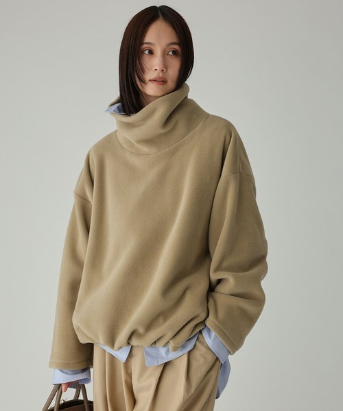 BABYLONE(バビロン)の「フリースタートルプルオーバー(その他トップス・レディース・チャコール/ホワイト/ベージュ・フリー)」の20枚目の写真