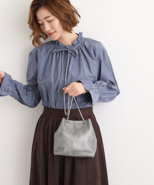 grove(グローブ)の「キラアソート巾着チェーンショルダー(ショルダーバッグ・レディース・シルバー系その他/ブラック系3/グレー系3/シルバー・00)」の8枚目の写真