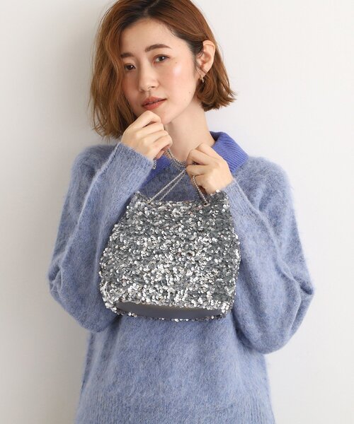 grove(グローブ)の「キラアソート巾着チェーンショルダー(ショルダーバッグ・レディース・シルバー系その他/ブラック系3/グレー系3/シルバー・00)」の10枚目の写真