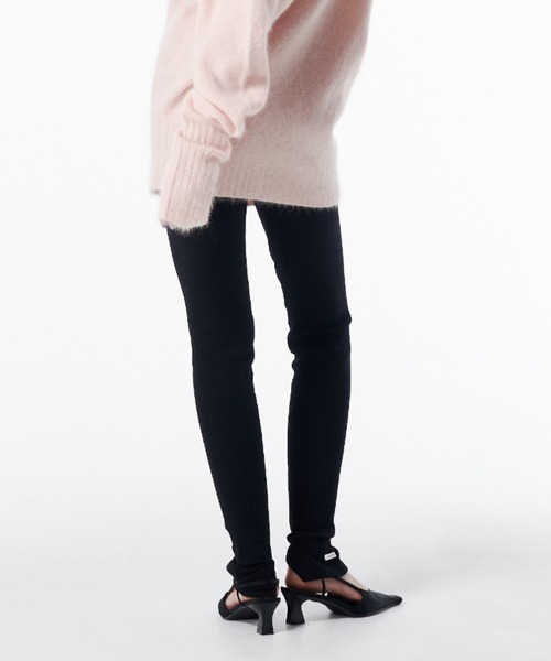 JOSE MOON(ジョゼムーン)の「KNIT LEGGINGS/ニットレギンス(レギンス/スパッツ・レディース・グレー/カーキ/ブラック/ボルドー・FREE)」の7枚目の写真