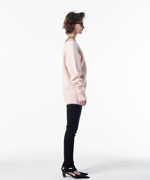 JOSE MOON(ジョゼムーン)の「KNIT LEGGINGS/ニットレギンス(レギンス/スパッツ・レディース・グレー/カーキ/ブラック/ボルドー・FREE)」の12枚目の写真