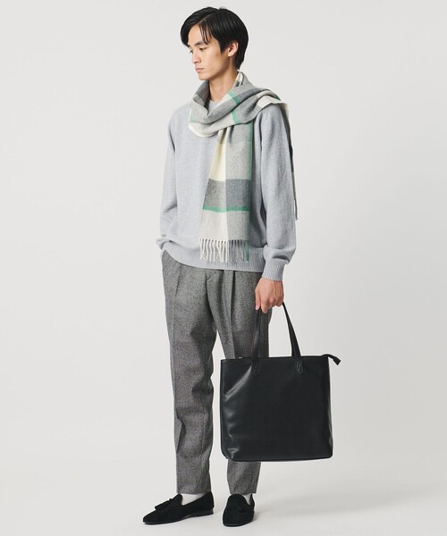 UNITED ARROWS（ユナイテッドアローズ）の「レザーライク トートバッグ TALL（トートバッグ・メンズ・ブラック/ダークグレー・FREE）」の21枚目の写真