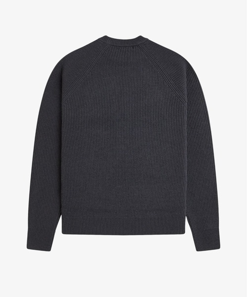 FRED PERRY(フレッドペリー)の「Lambswool Raglan Jumper/ラムウールラグランスリーブニット(ニット/セーター・メンズ・グリーン/グレー/オフホワイト/イエロー・S/M/L)」の16枚目の写真